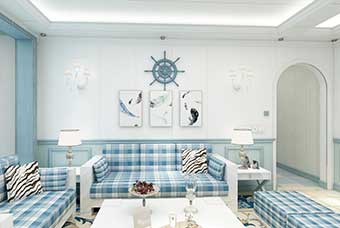萍乡地中海风格-客厅