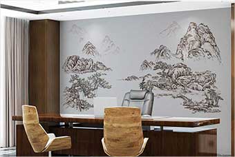 萍乡森佰汇航空纤维墙咔（山水之间）